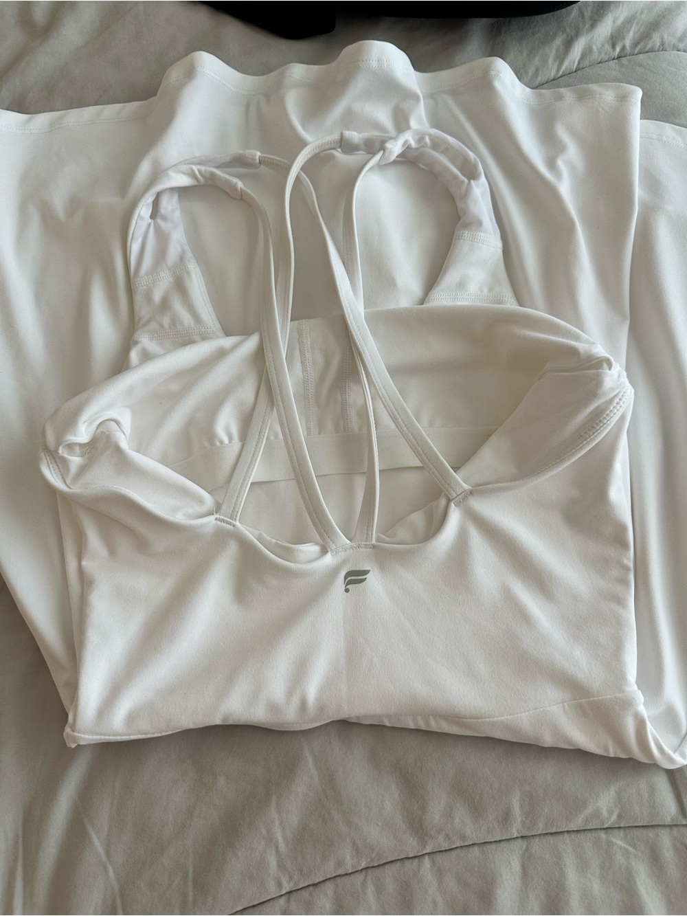 all in motion White Racerback Skater Mini Dress - Picture 4 of 7
